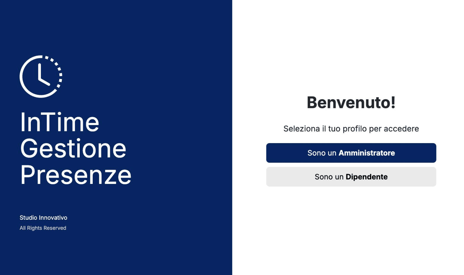 InTime - Software Gestione Presenze sviluppato da Studio Innovativo a Piacenza